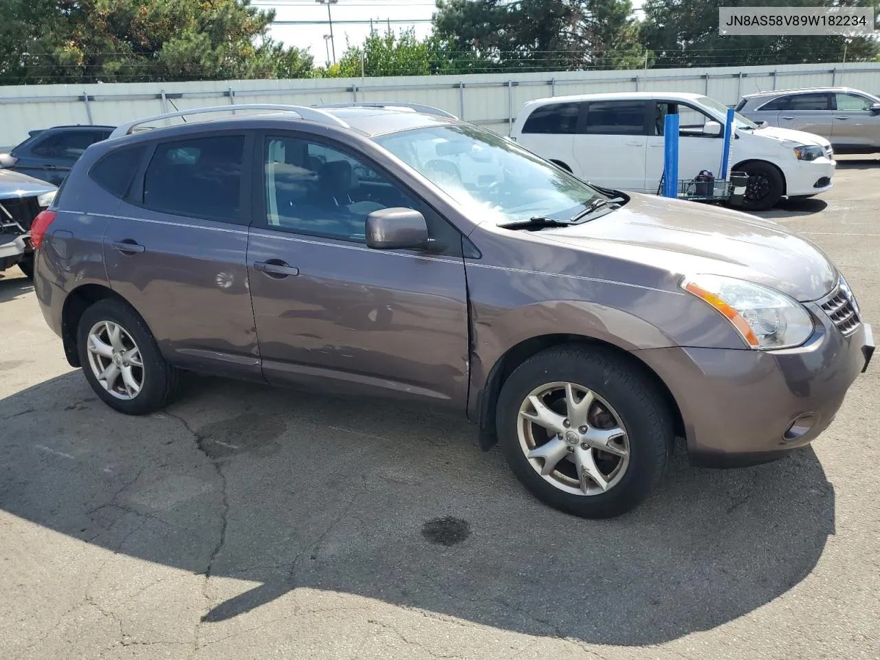 2009 Nissan Rogue S VIN: JN8AS58V89W182234 Lot: 71308864