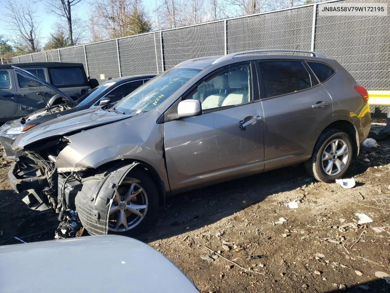 2009 Nissan Rogue S VIN: JN8AS58V79W172195 Lot: 72579594