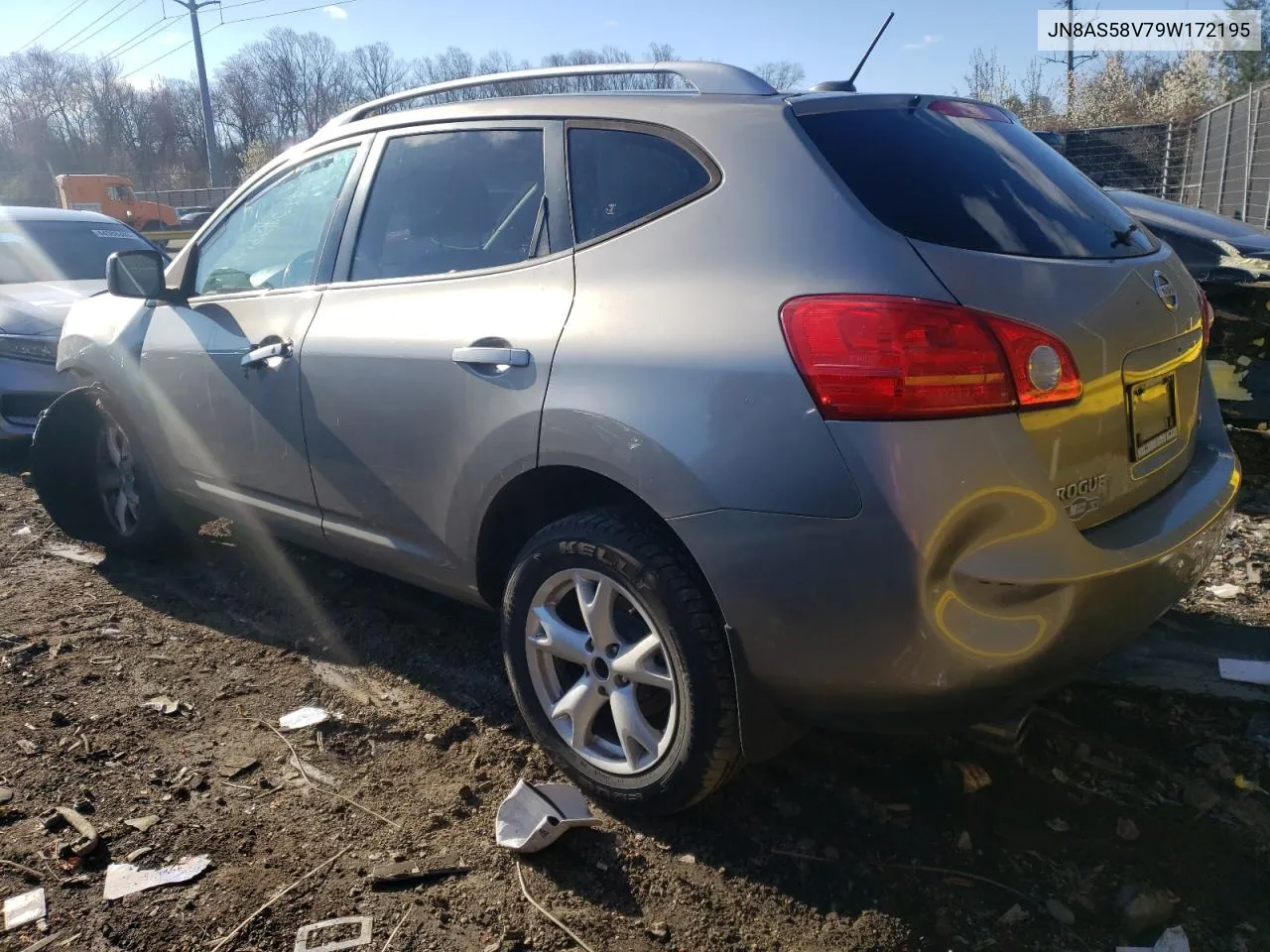 2009 Nissan Rogue S VIN: JN8AS58V79W172195 Lot: 72579594