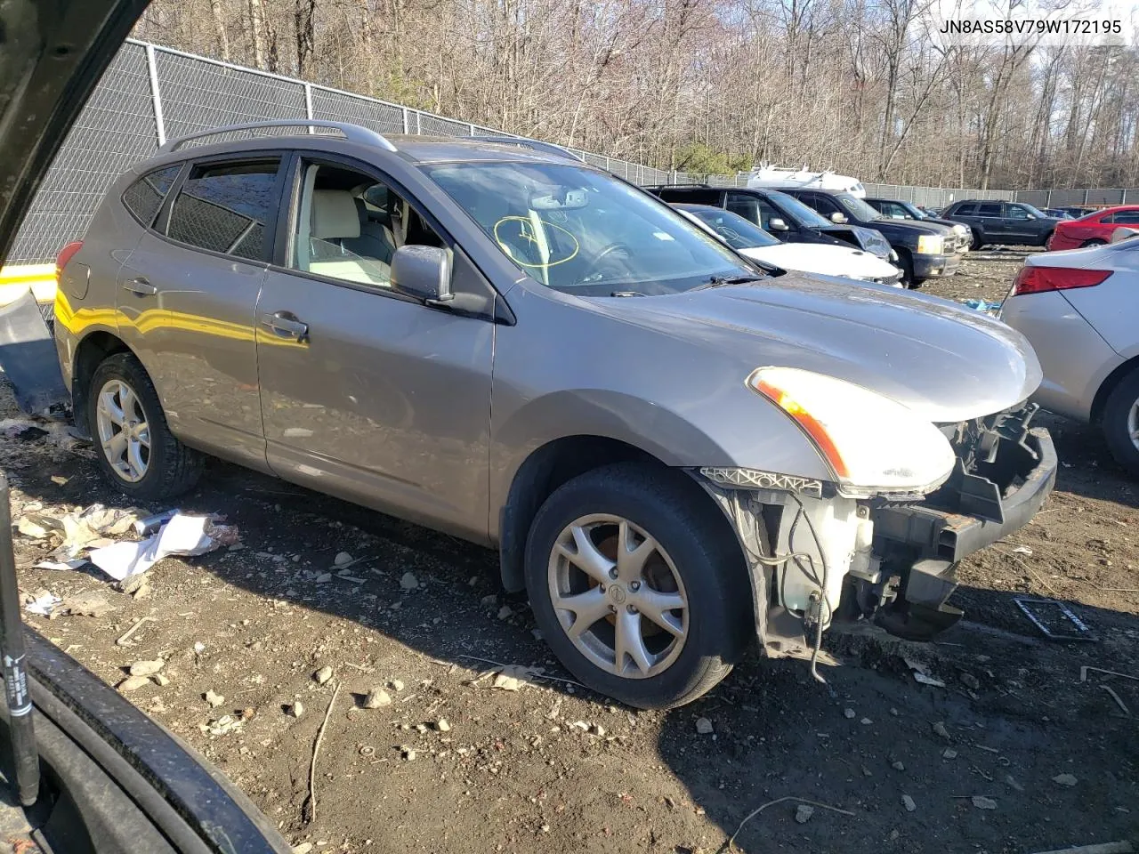 2009 Nissan Rogue S VIN: JN8AS58V79W172195 Lot: 72579594