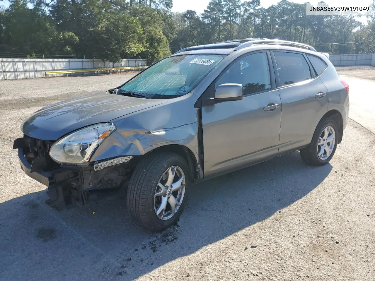 2009 Nissan Rogue S VIN: JN8AS58V39W191049 Lot: 72819084