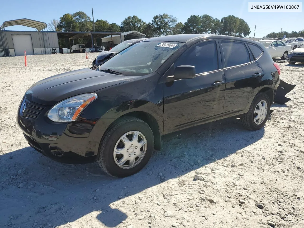 2009 Nissan Rogue S VIN: JN8AS58V49W180867 Lot: 75428494