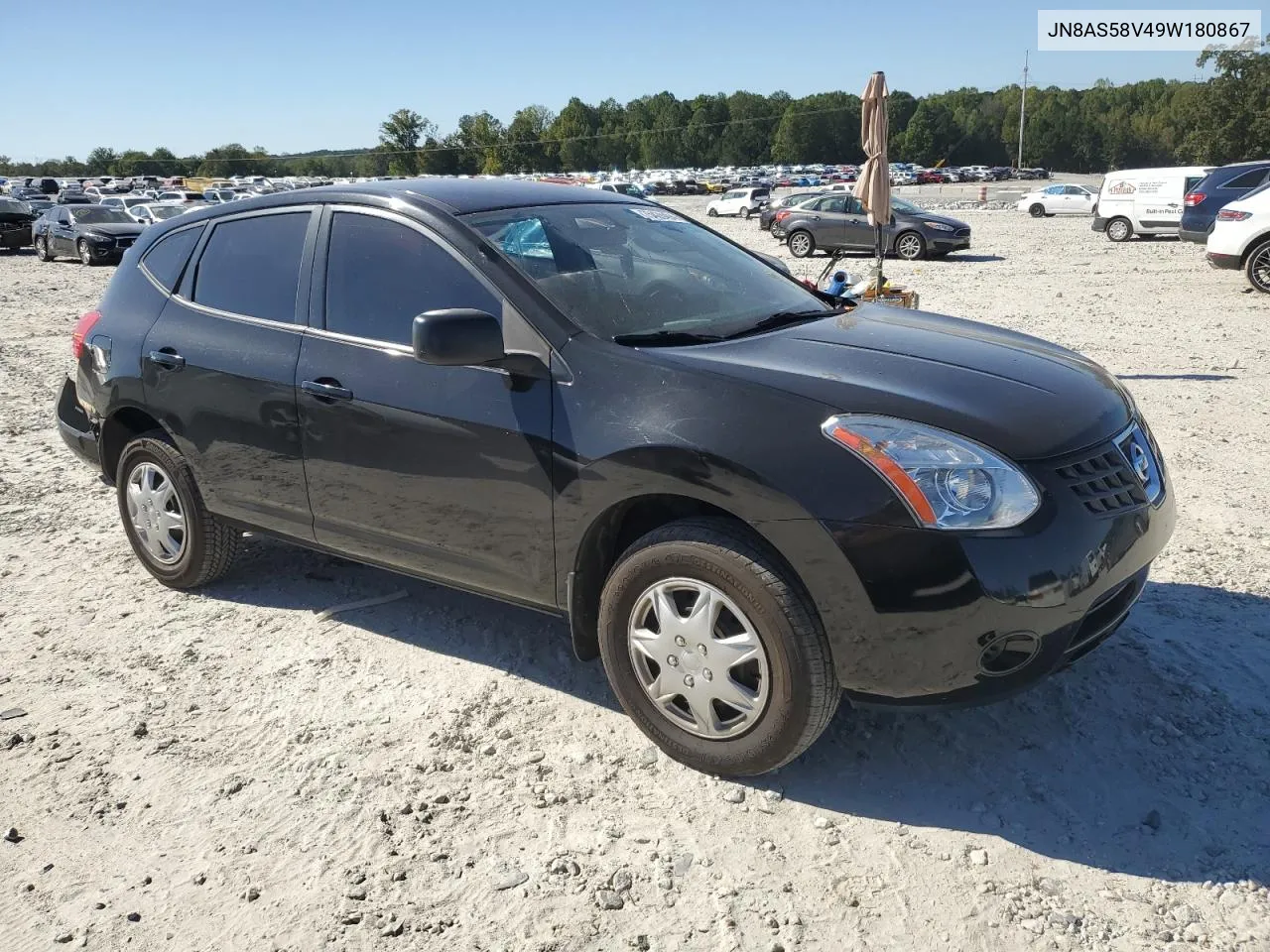 2009 Nissan Rogue S VIN: JN8AS58V49W180867 Lot: 75428494