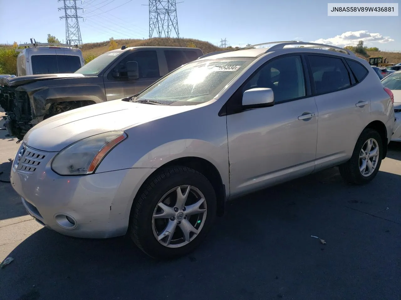 2009 Nissan Rogue S VIN: JN8AS58V89W436881 Lot: 75634834