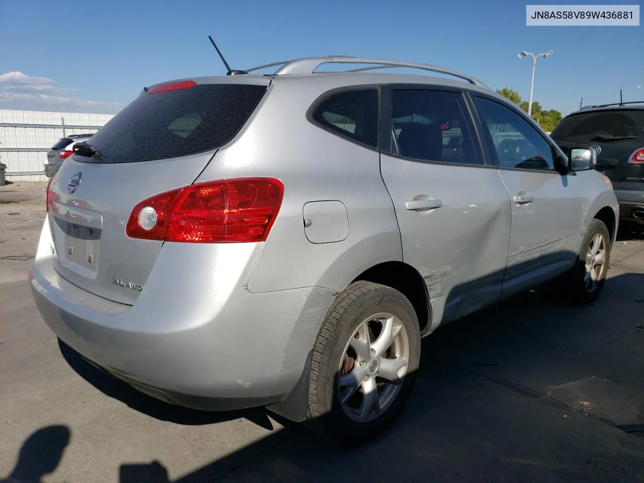 2009 Nissan Rogue S VIN: JN8AS58V89W436881 Lot: 75634834