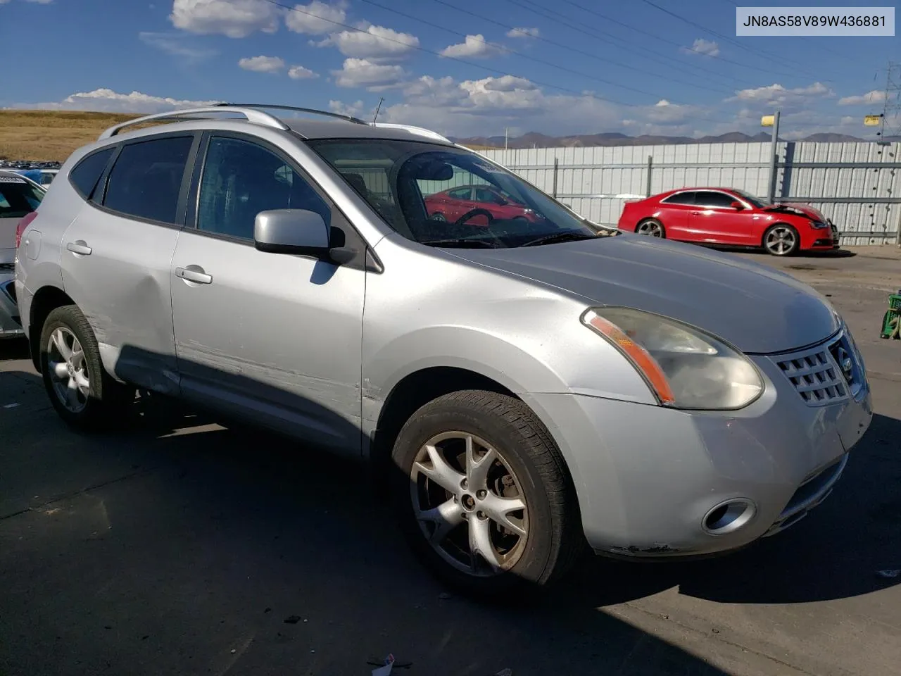 2009 Nissan Rogue S VIN: JN8AS58V89W436881 Lot: 75634834