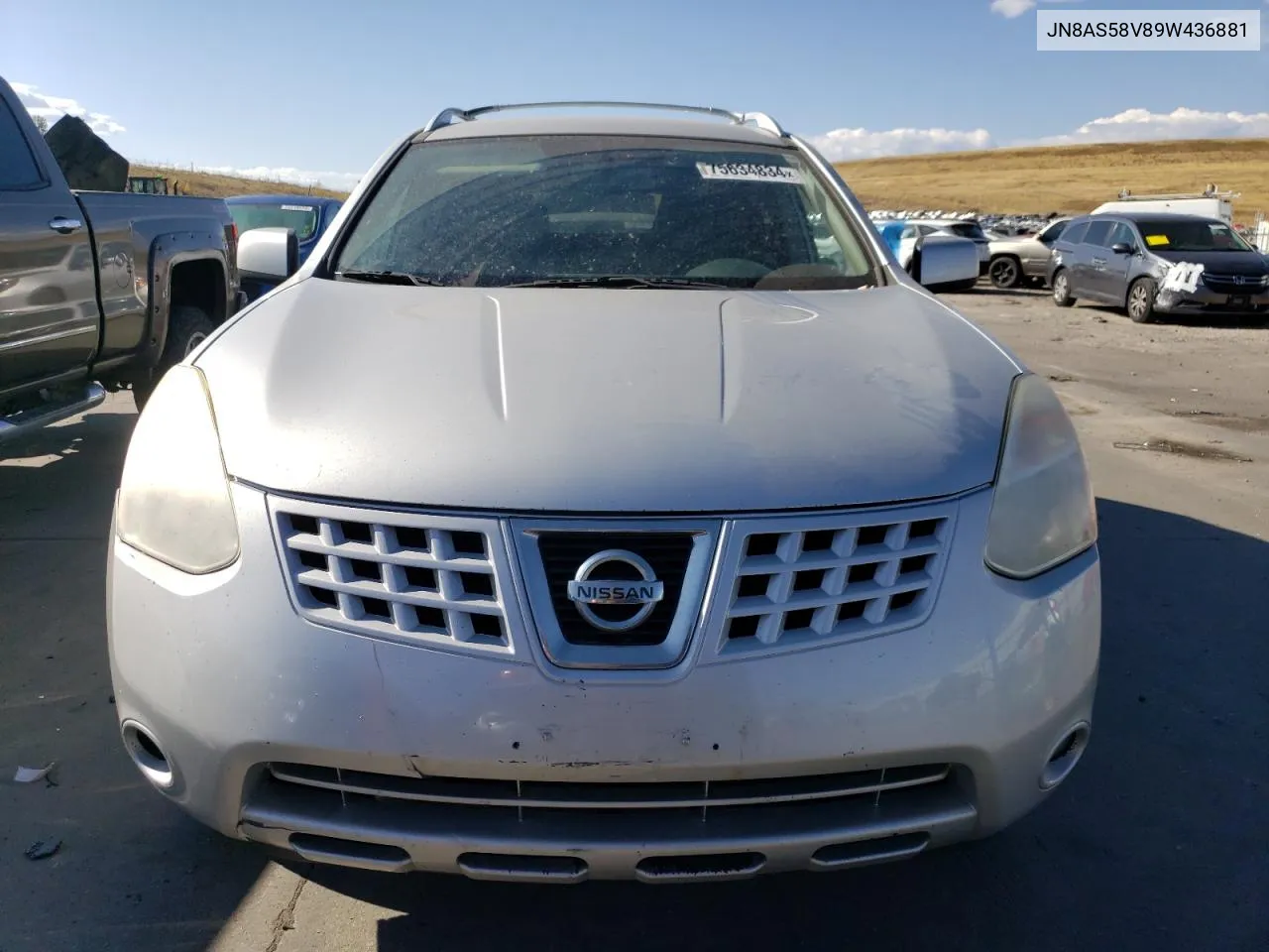 2009 Nissan Rogue S VIN: JN8AS58V89W436881 Lot: 75634834