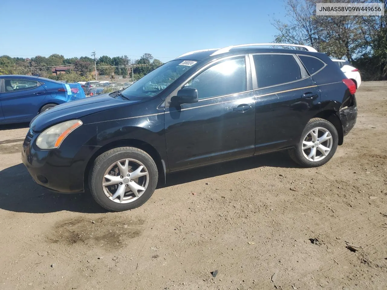 2009 Nissan Rogue S VIN: JN8AS58V09W449656 Lot: 76580024