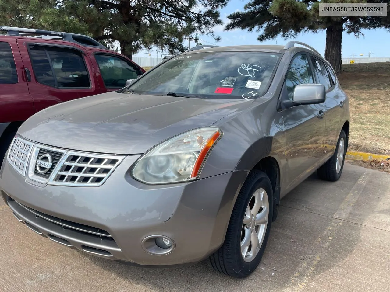 2009 Nissan Rogue S VIN: JN8AS58T39W059598 Lot: 76581394