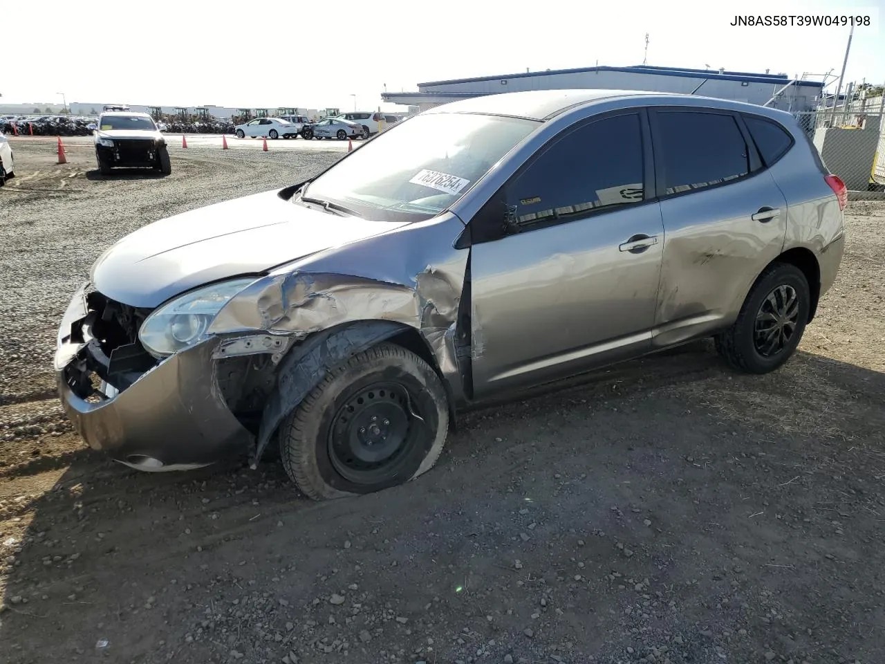 2009 Nissan Rogue S VIN: JN8AS58T39W049198 Lot: 76876254