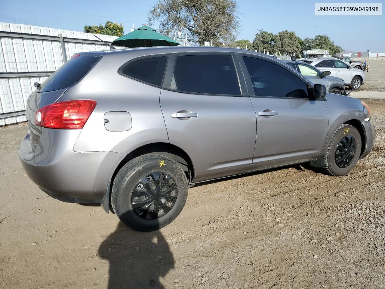 2009 Nissan Rogue S VIN: JN8AS58T39W049198 Lot: 76876254