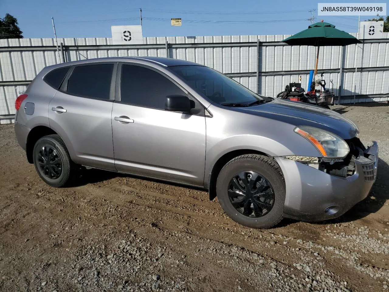 2009 Nissan Rogue S VIN: JN8AS58T39W049198 Lot: 76876254