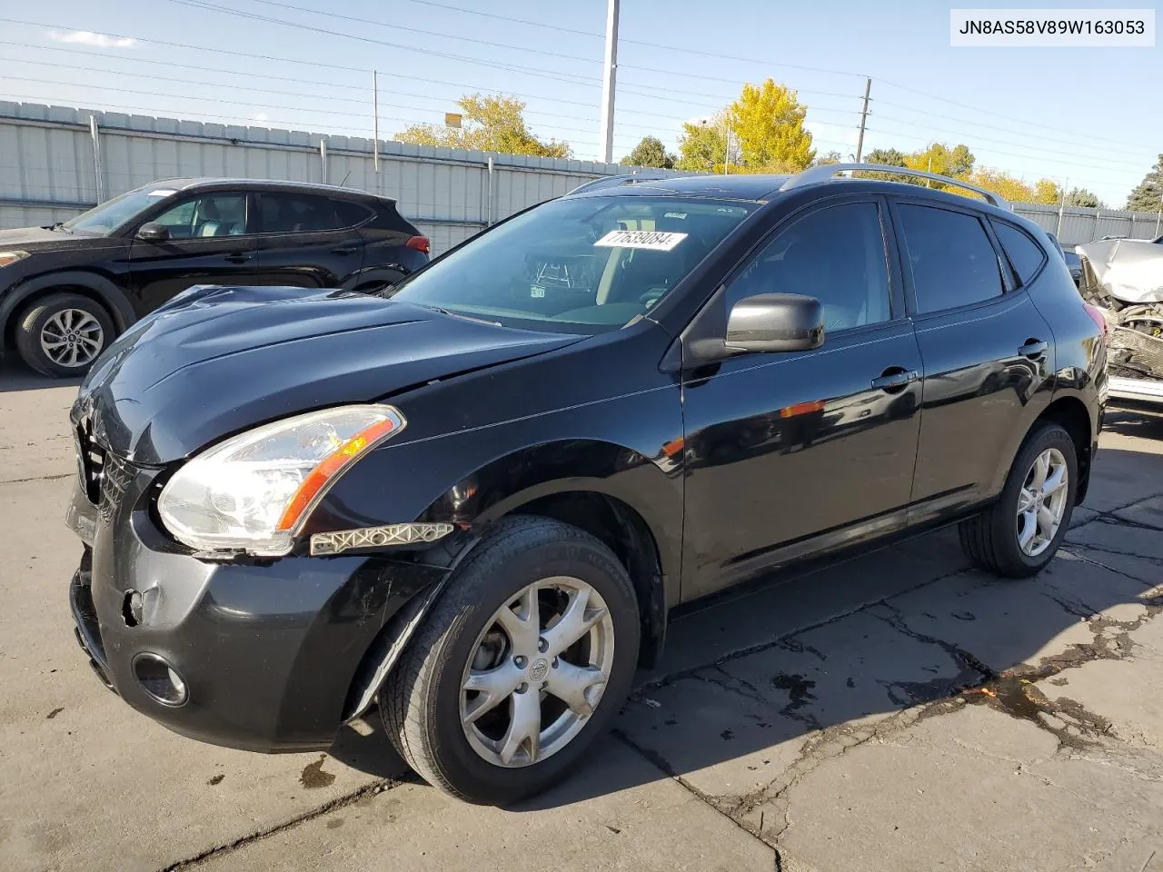 2009 Nissan Rogue S VIN: JN8AS58V89W163053 Lot: 77639084