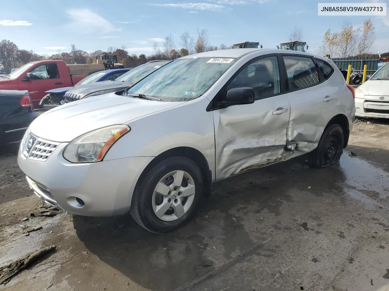 2009 Nissan Rogue S VIN: JN8AS58V39W437713 Lot: 78047394