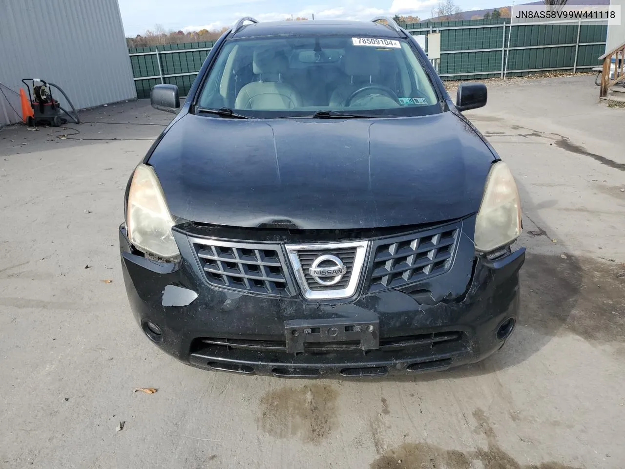 2009 Nissan Rogue S VIN: JN8AS58V99W441118 Lot: 78509104