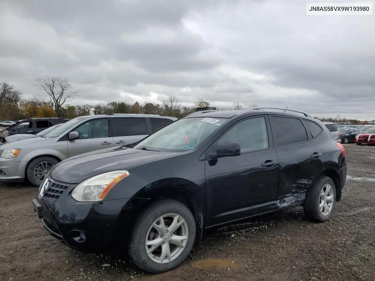 2009 Nissan Rogue S VIN: JN8AS58VX9W193980 Lot: 79317234