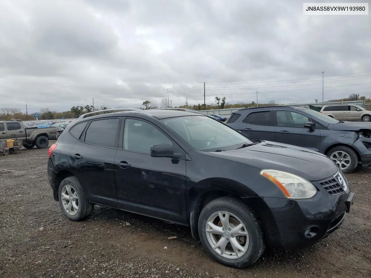 2009 Nissan Rogue S VIN: JN8AS58VX9W193980 Lot: 79317234