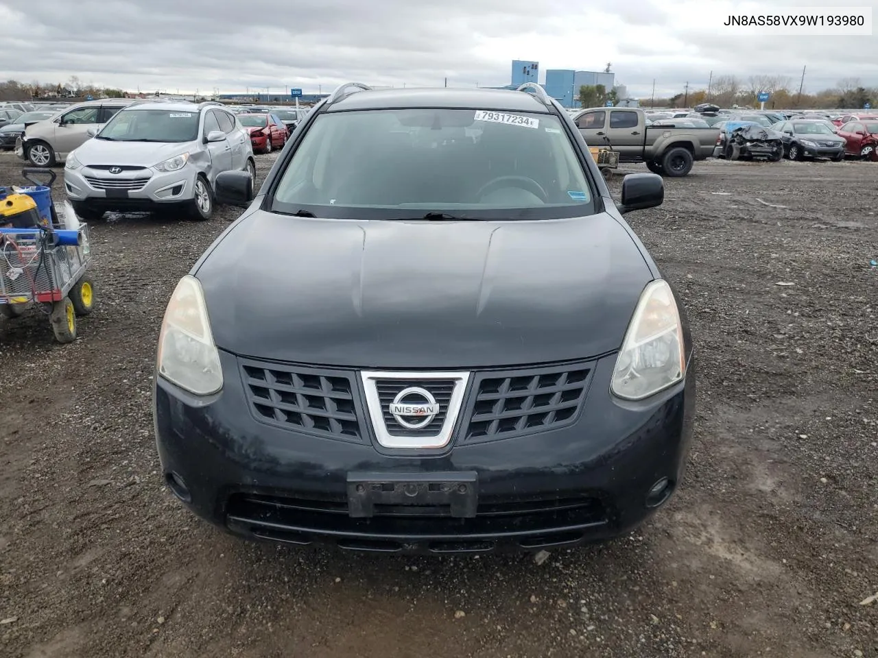 2009 Nissan Rogue S VIN: JN8AS58VX9W193980 Lot: 79317234