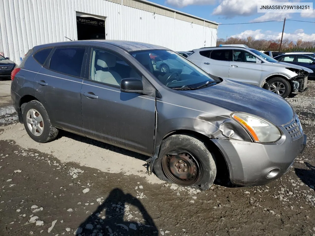 2009 Nissan Rogue S VIN: JN8AS58V79W184251 Lot: 79417794