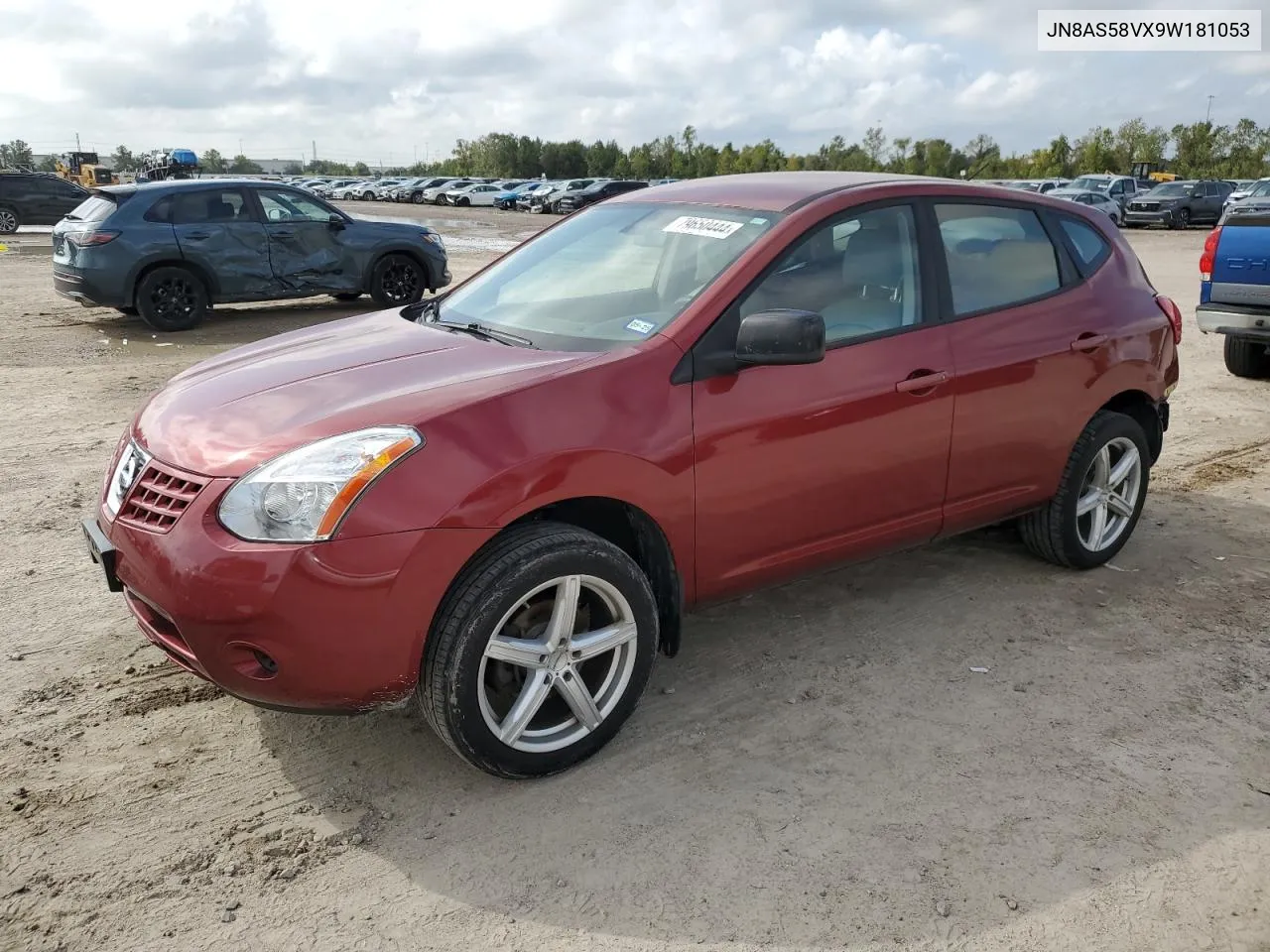 2009 Nissan Rogue S VIN: JN8AS58VX9W181053 Lot: 79650444