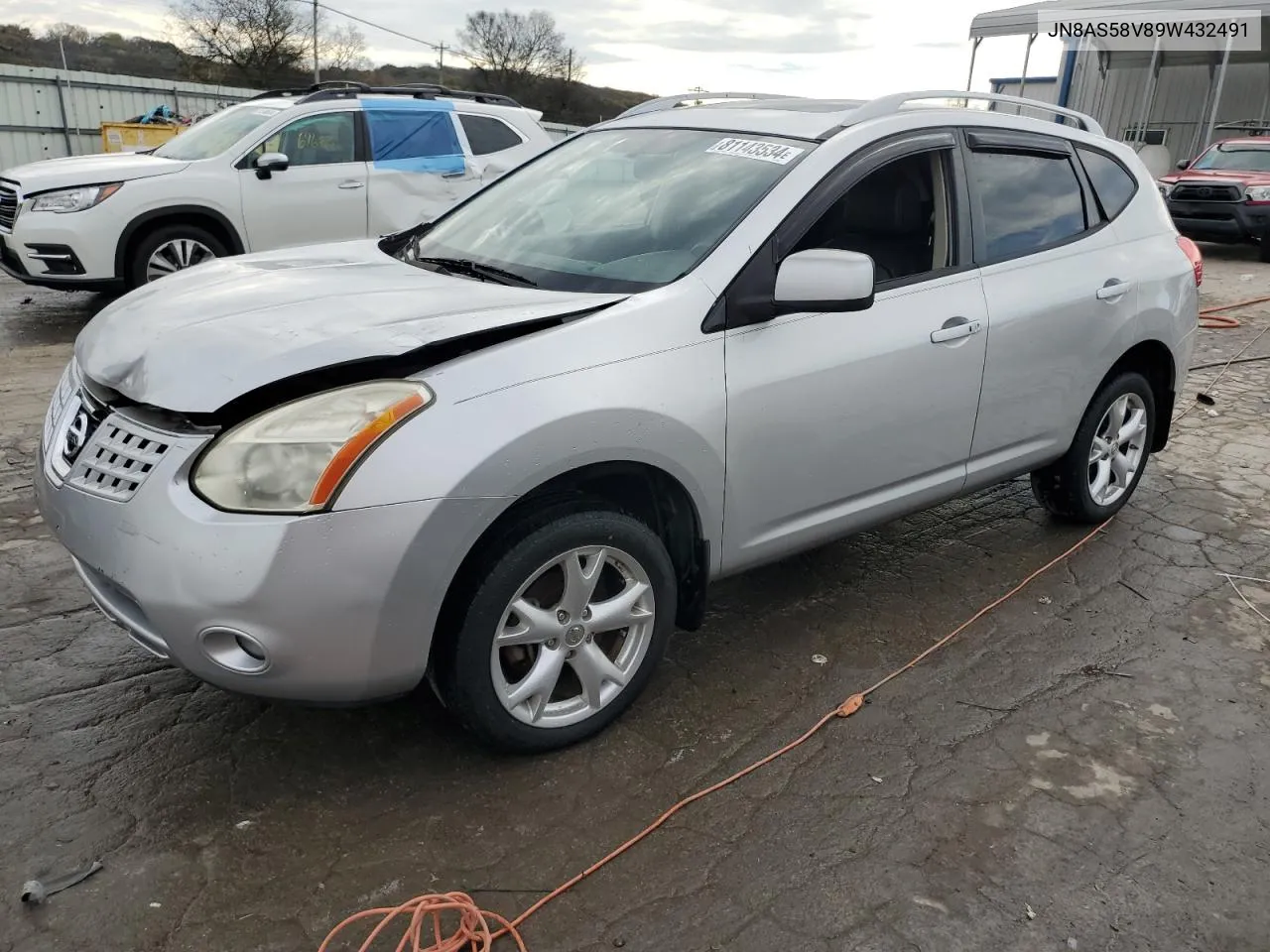 2009 Nissan Rogue S VIN: JN8AS58V89W432491 Lot: 81143534