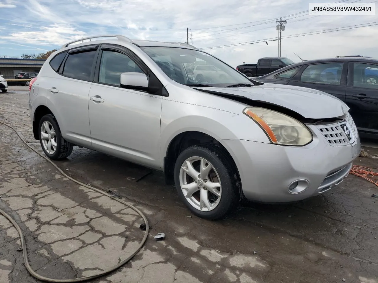 2009 Nissan Rogue S VIN: JN8AS58V89W432491 Lot: 81143534