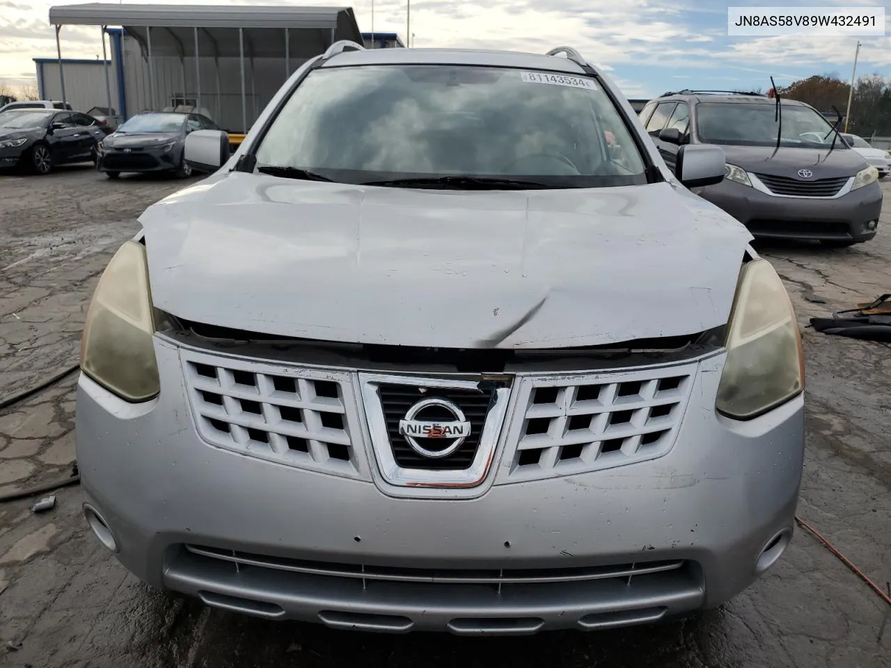 2009 Nissan Rogue S VIN: JN8AS58V89W432491 Lot: 81143534