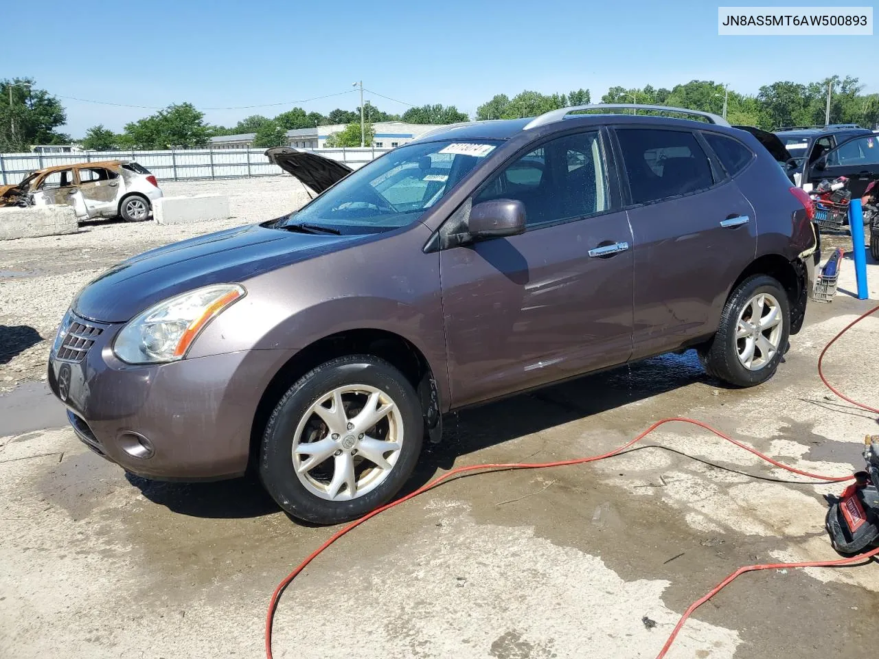 2010 Nissan Rogue S VIN: JN8AS5MT6AW500893 Lot: 61113074