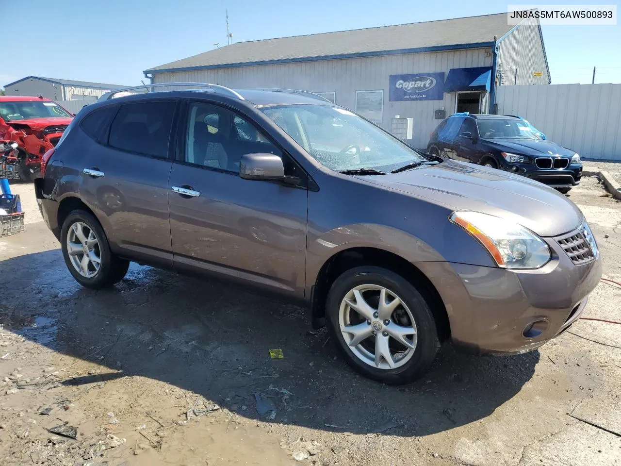 2010 Nissan Rogue S VIN: JN8AS5MT6AW500893 Lot: 61113074