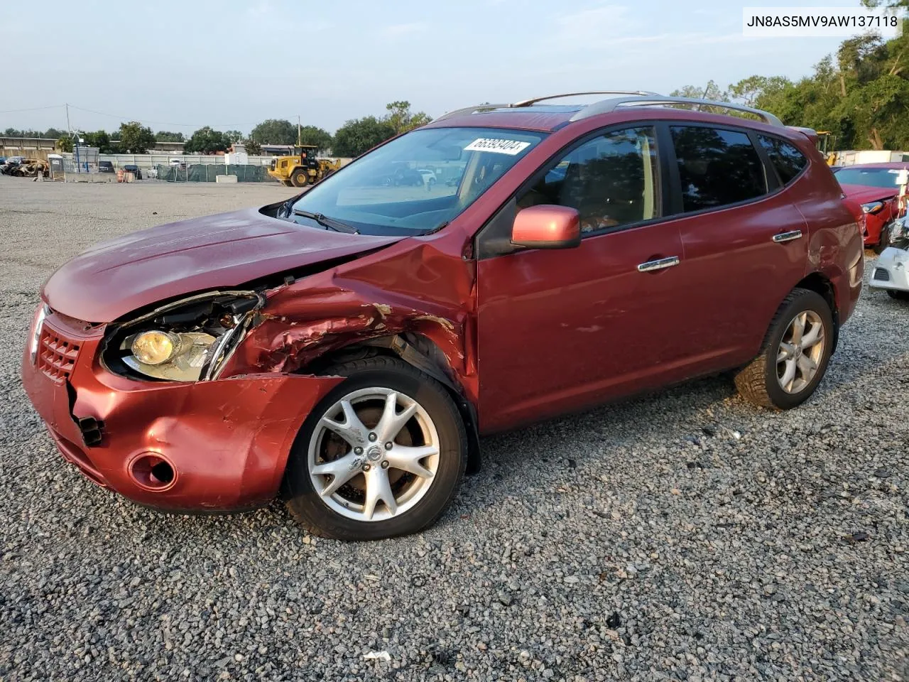 2010 Nissan Rogue S VIN: JN8AS5MV9AW137118 Lot: 66393404