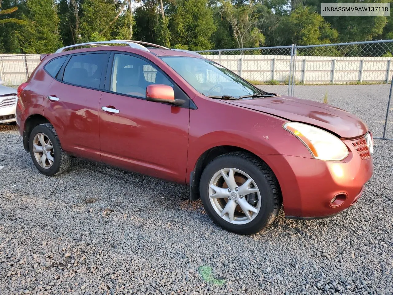 2010 Nissan Rogue S VIN: JN8AS5MV9AW137118 Lot: 66393404