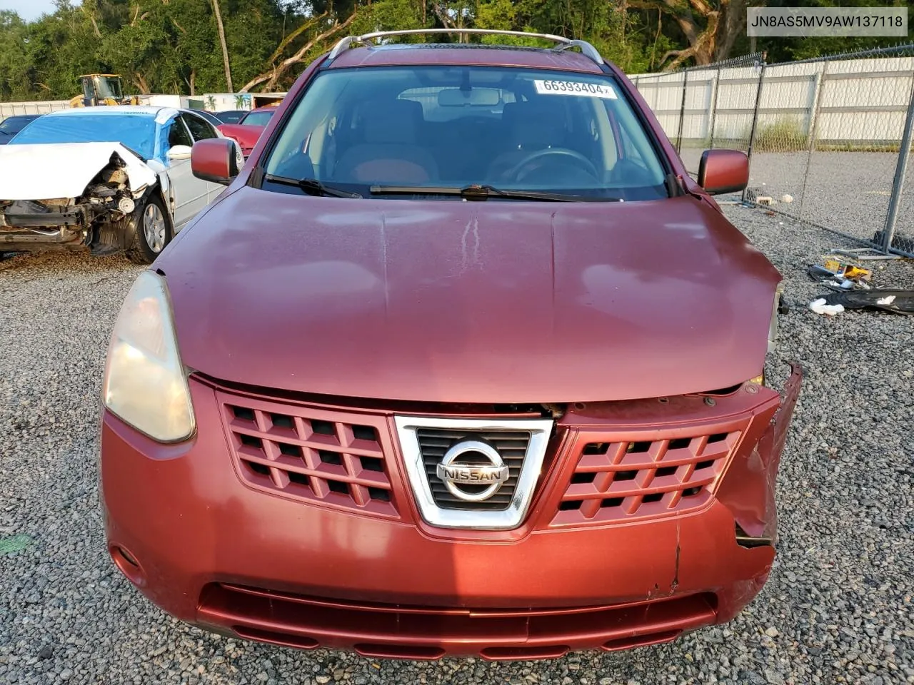 2010 Nissan Rogue S VIN: JN8AS5MV9AW137118 Lot: 66393404