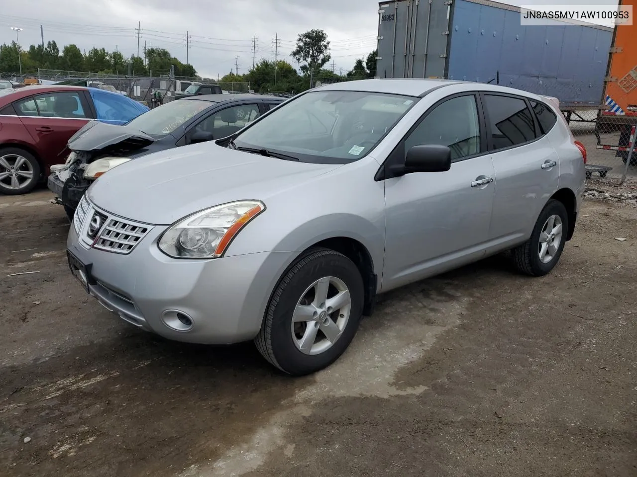 2010 Nissan Rogue S VIN: JN8AS5MV1AW100953 Lot: 68508114