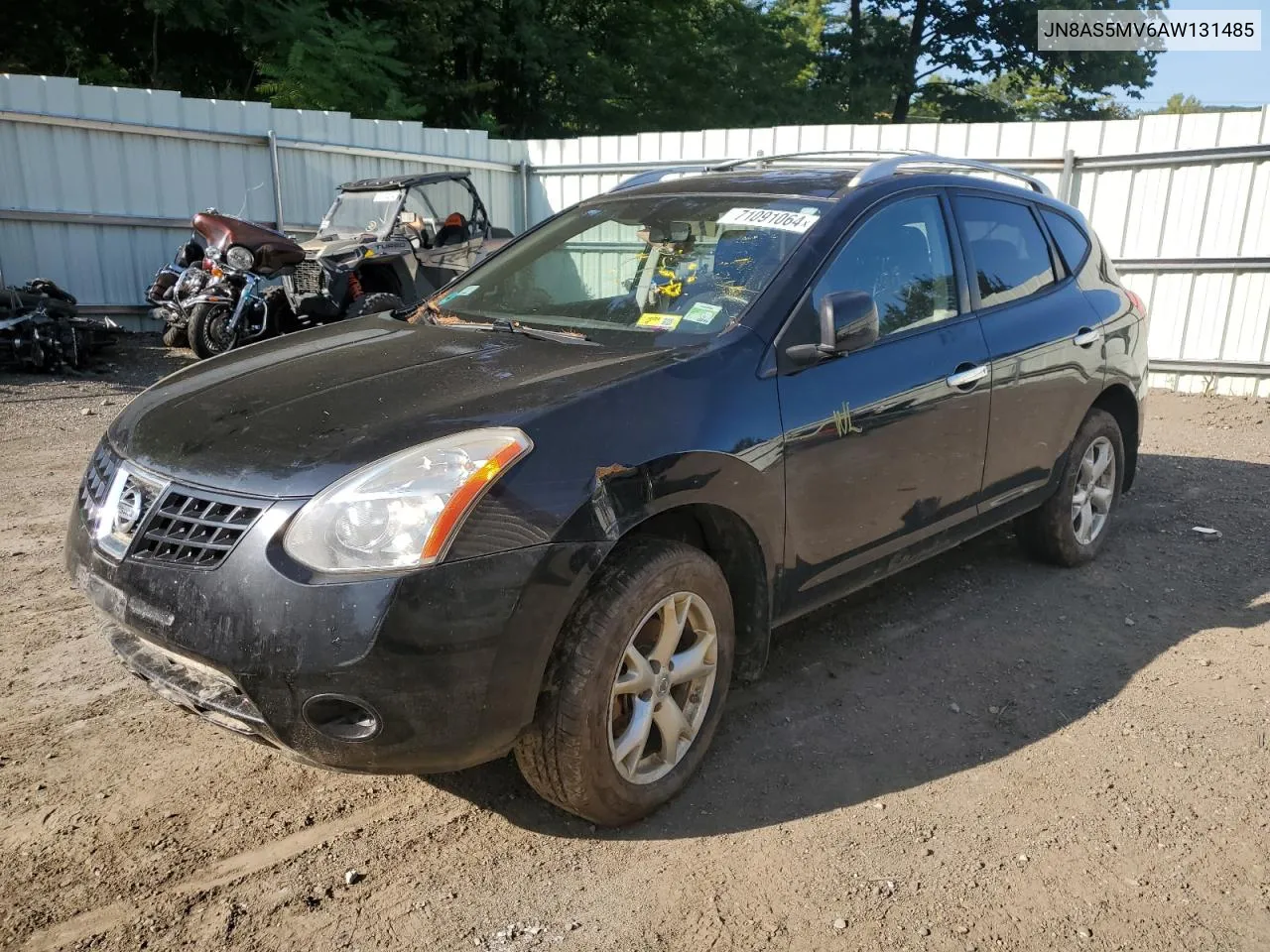 2010 Nissan Rogue S VIN: JN8AS5MV6AW131485 Lot: 71091064