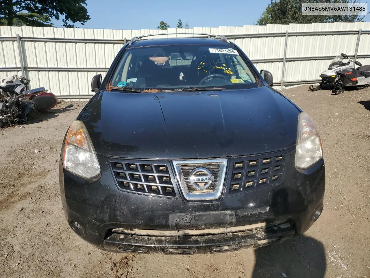 2010 Nissan Rogue S VIN: JN8AS5MV6AW131485 Lot: 71091064