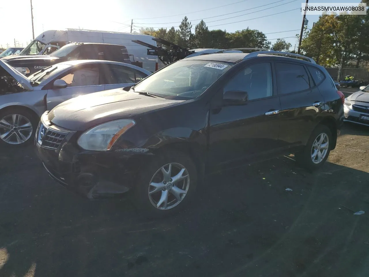 2010 Nissan Rogue S VIN: JN8AS5MV0AW608038 Lot: 72180944