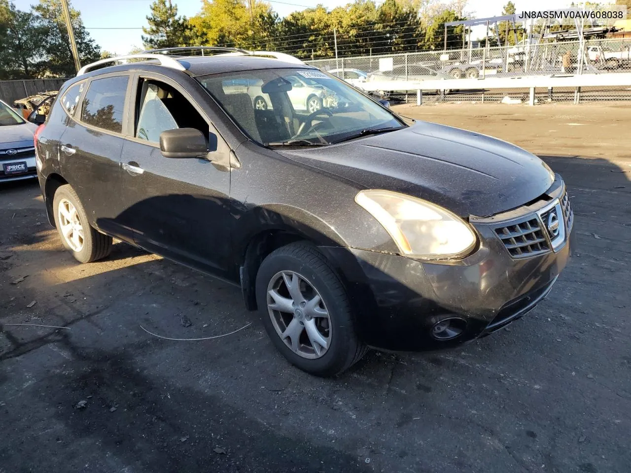 2010 Nissan Rogue S VIN: JN8AS5MV0AW608038 Lot: 72180944