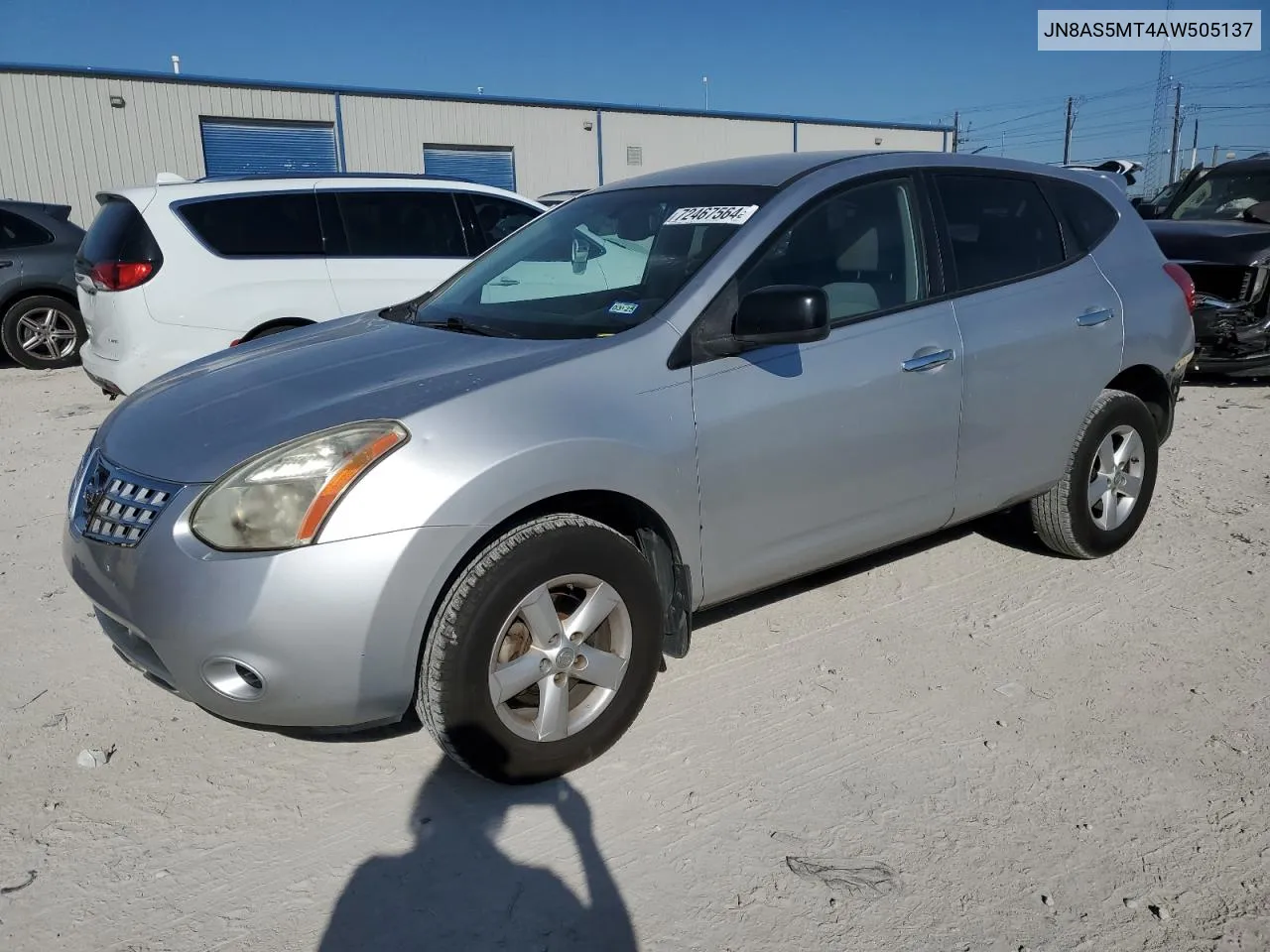 2010 Nissan Rogue S VIN: JN8AS5MT4AW505137 Lot: 72467564