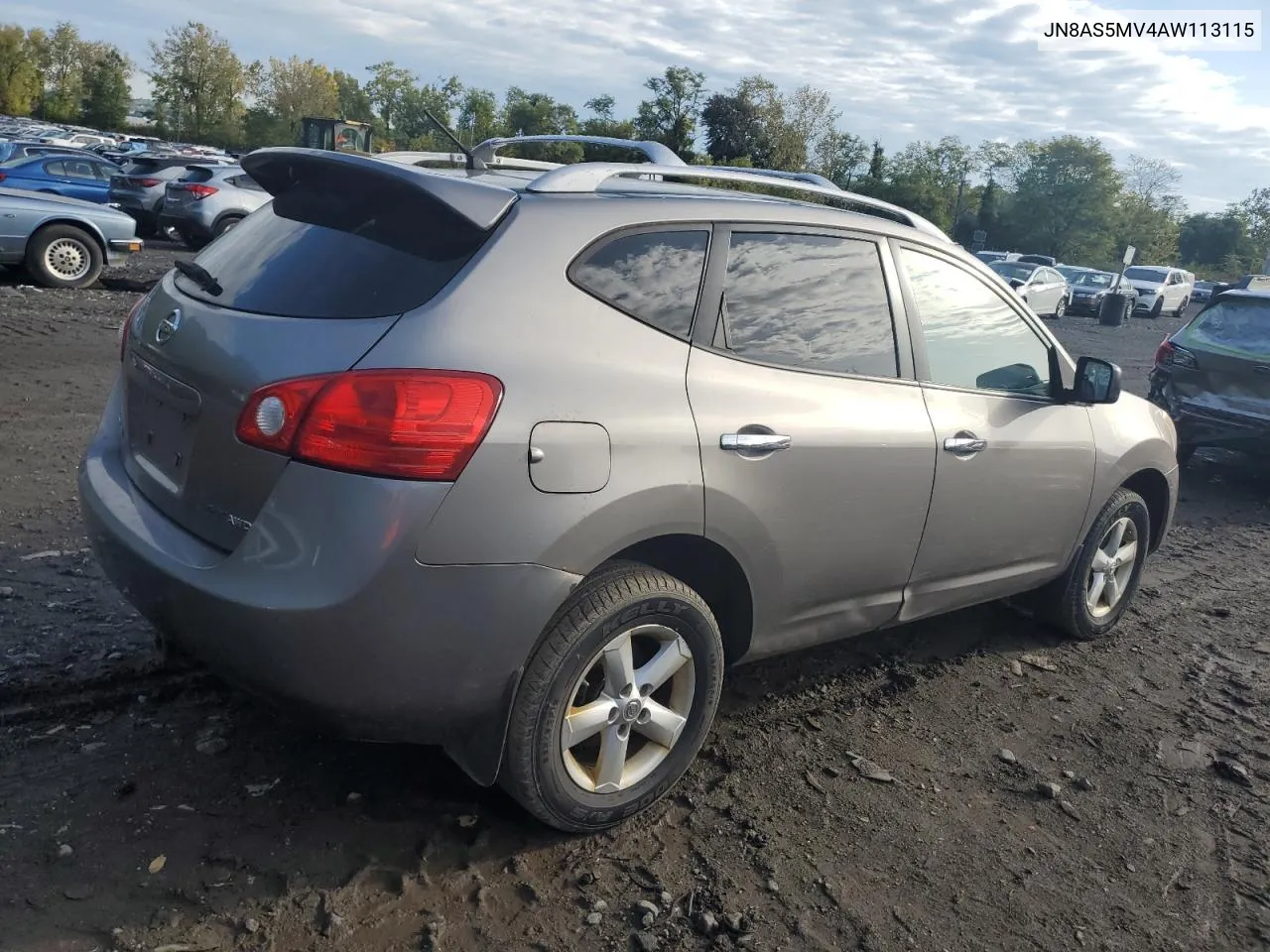 2010 Nissan Rogue S VIN: JN8AS5MV4AW113115 Lot: 73009264