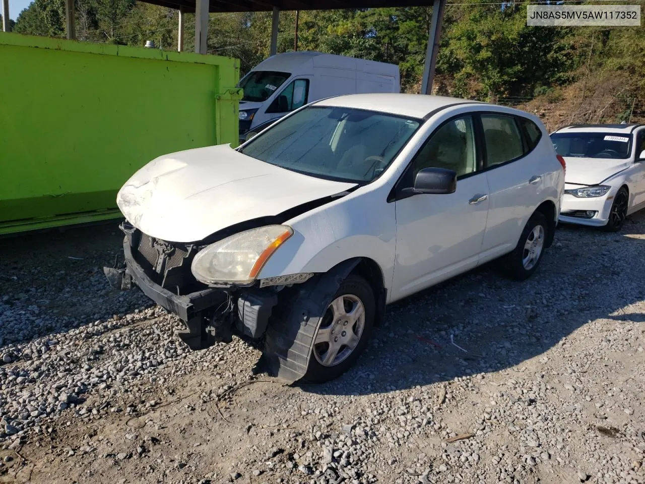 2010 Nissan Rogue S VIN: JN8AS5MV5AW117352 Lot: 74014284