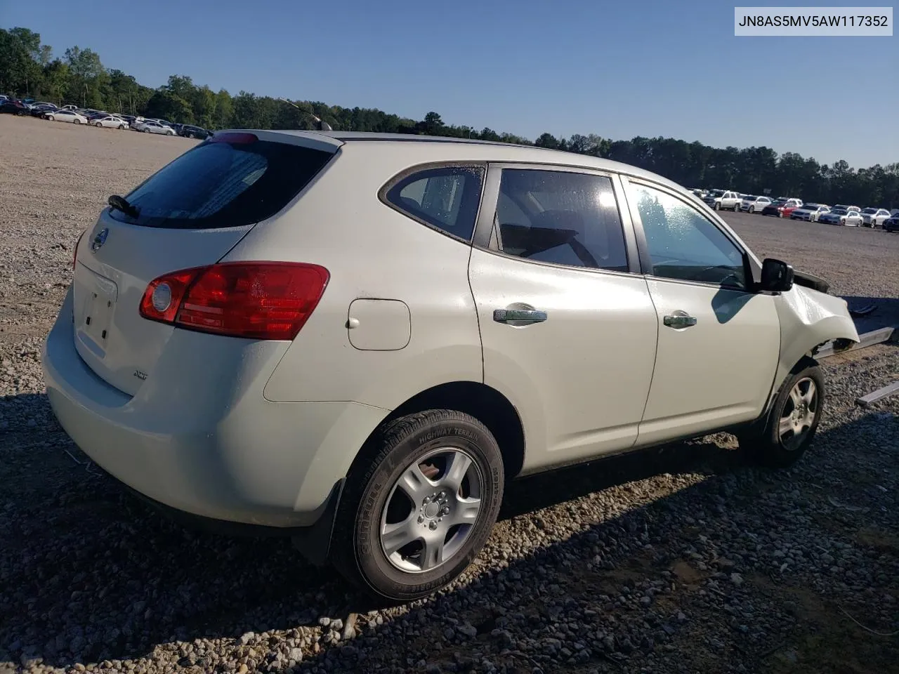 2010 Nissan Rogue S VIN: JN8AS5MV5AW117352 Lot: 74014284