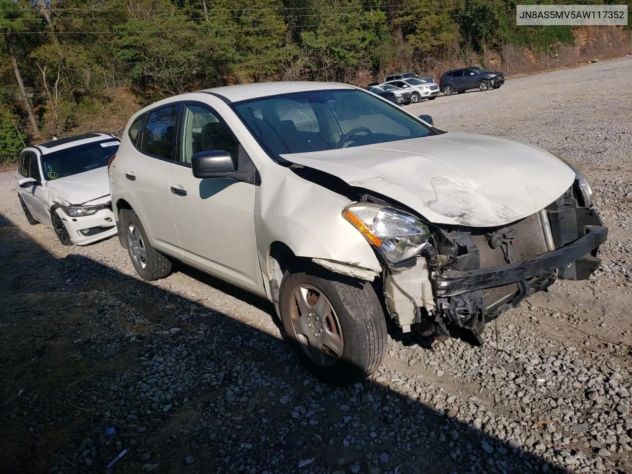 2010 Nissan Rogue S VIN: JN8AS5MV5AW117352 Lot: 74014284