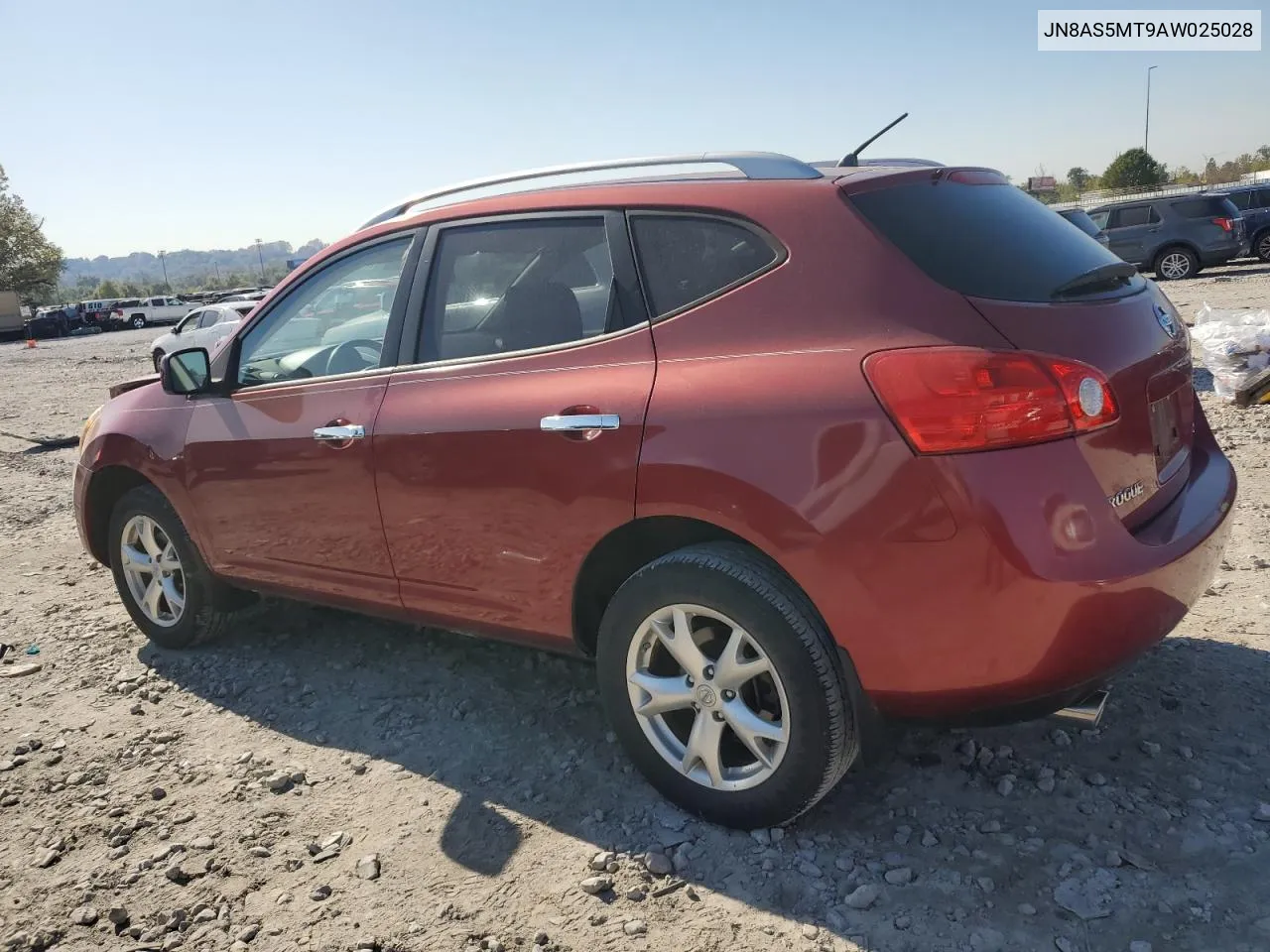 2010 Nissan Rogue S VIN: JN8AS5MT9AW025028 Lot: 74187374