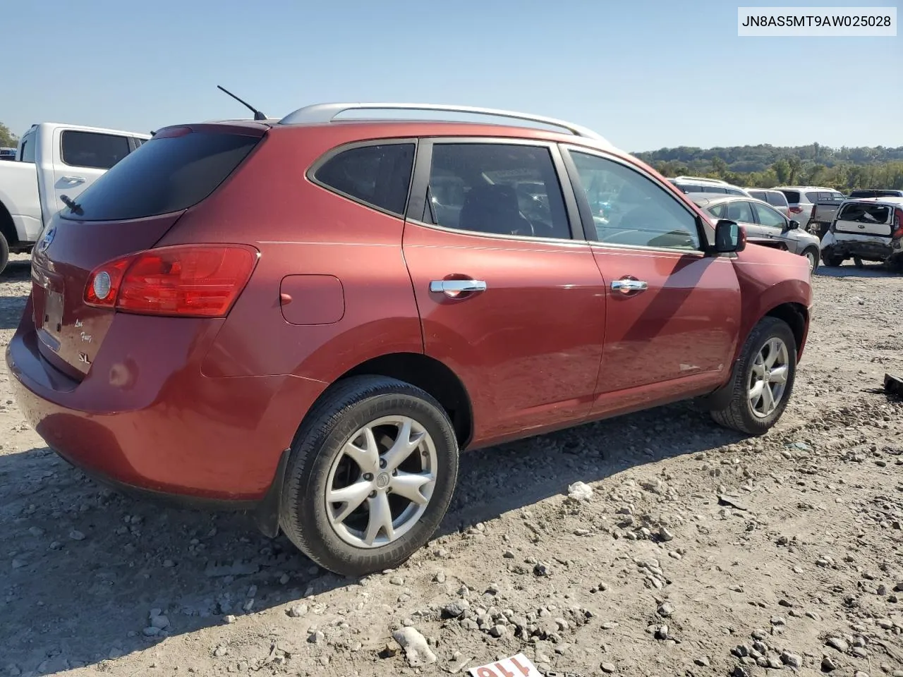 2010 Nissan Rogue S VIN: JN8AS5MT9AW025028 Lot: 74187374