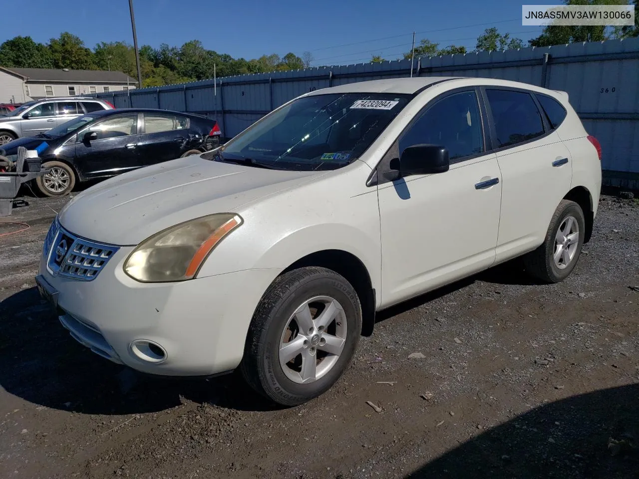 2010 Nissan Rogue S VIN: JN8AS5MV3AW130066 Lot: 74232094