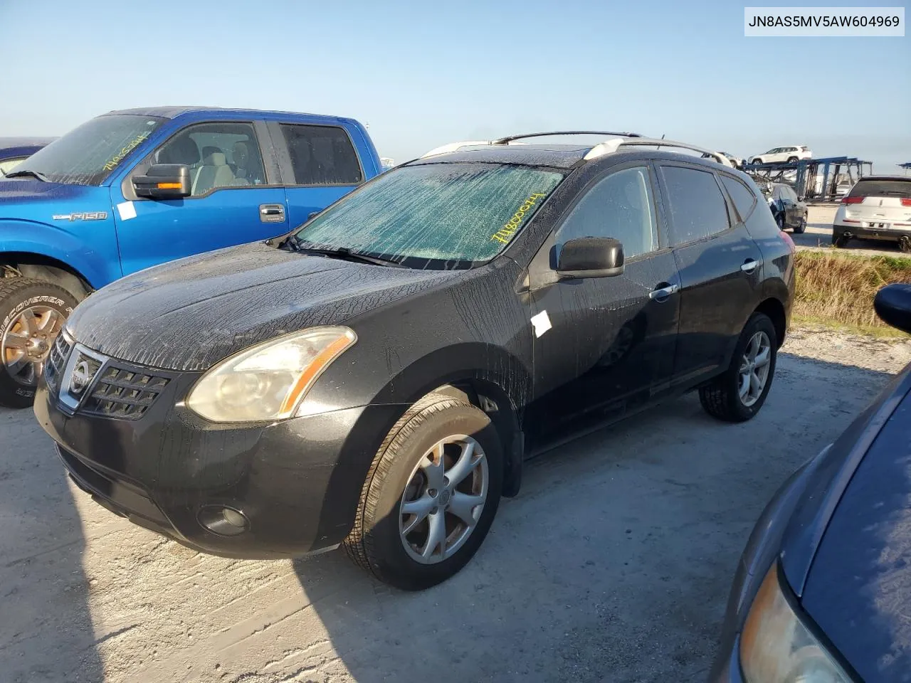 2010 Nissan Rogue S VIN: JN8AS5MV5AW604969 Lot: 74800074