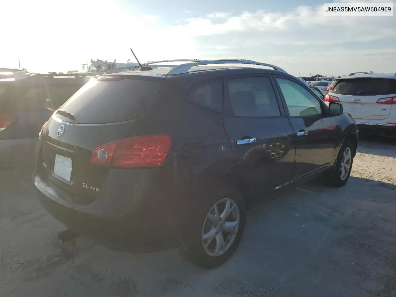 2010 Nissan Rogue S VIN: JN8AS5MV5AW604969 Lot: 74800074