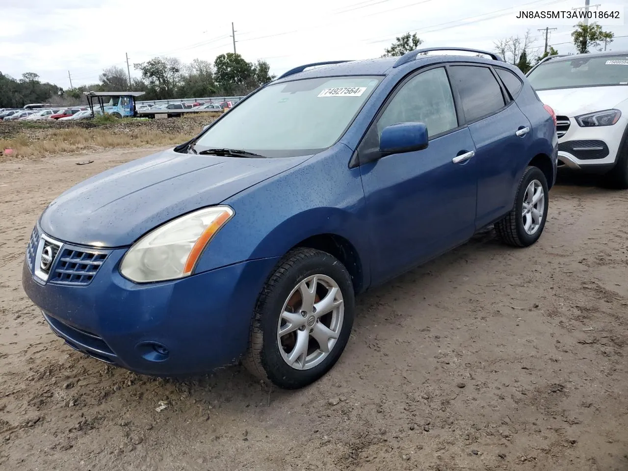 2010 Nissan Rogue S VIN: JN8AS5MT3AW018642 Lot: 74927564