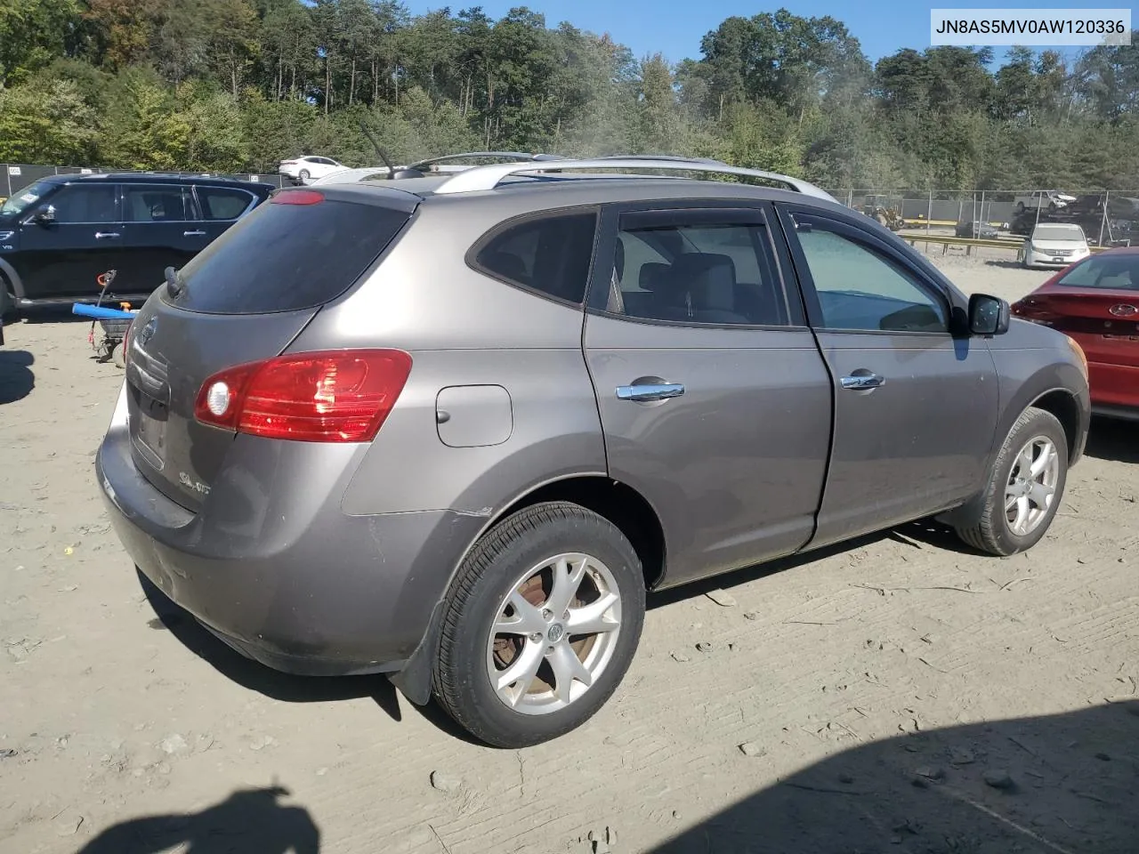 2010 Nissan Rogue S VIN: JN8AS5MV0AW120336 Lot: 75731754