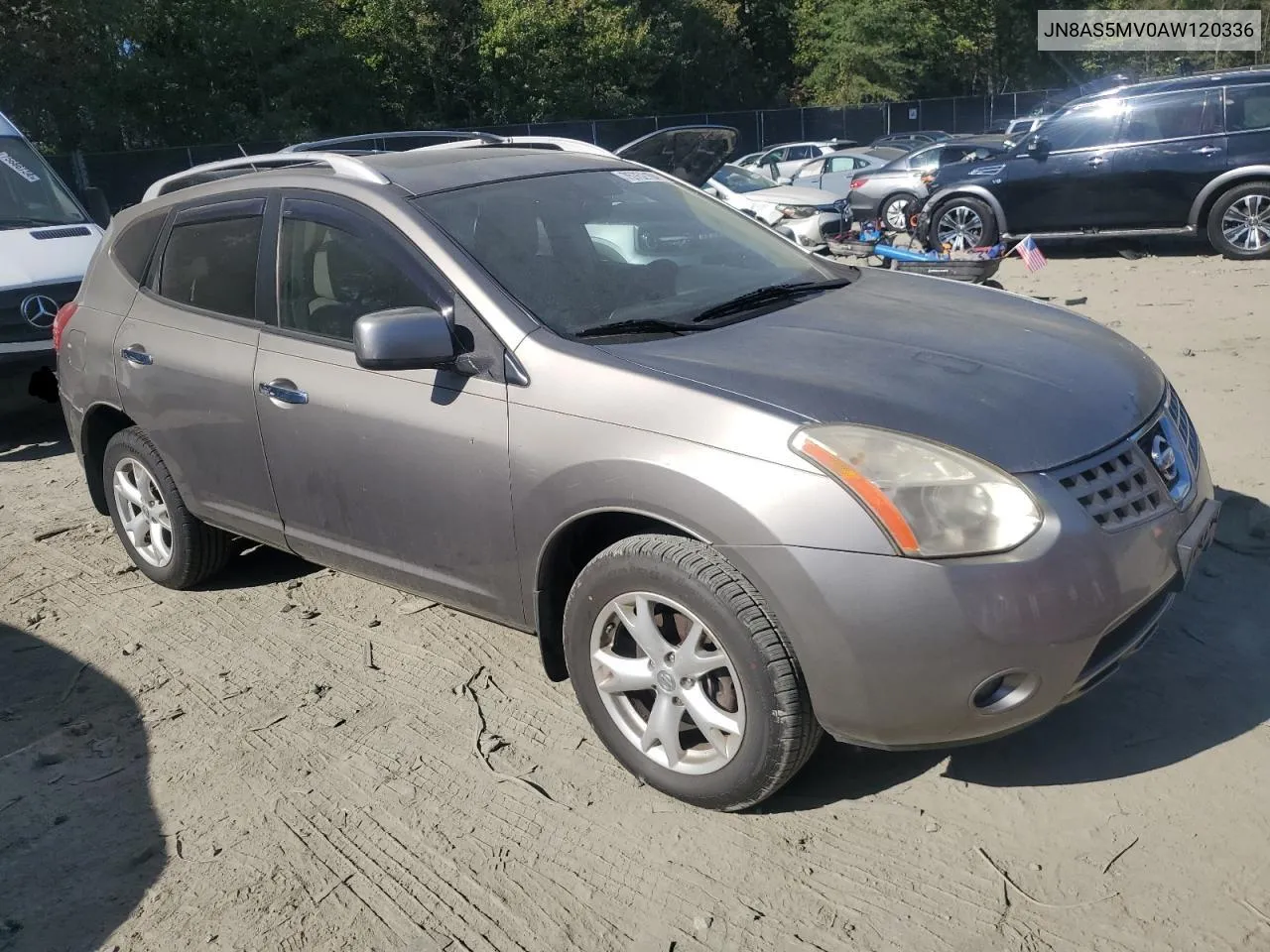 2010 Nissan Rogue S VIN: JN8AS5MV0AW120336 Lot: 75731754